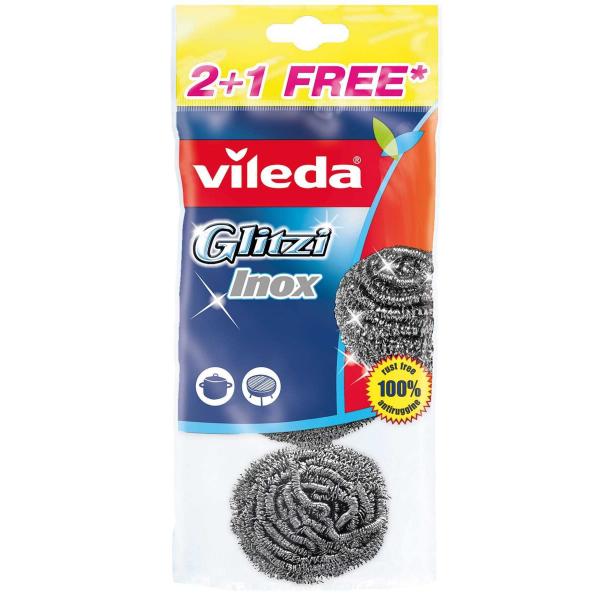 Vileda Çelik Tel Glitzi Spıral 3 Lü