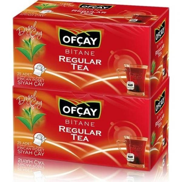 Ofçay Bitane Regular Tea 25li Bardak Poşet Çay 2 li Paket