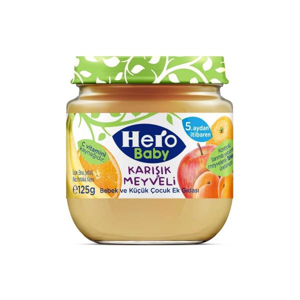 Herobaby Karışık MeyveLi 125 gr Kavanoz Maması