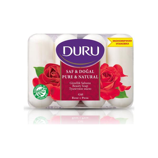 Duru Saf Doğal Gül Güzellik Sabunu 4x70 Gr 280 Gr