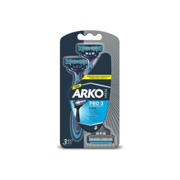 Arko Traş Bıçağı Pro3 Bıçak 3 Lü Blister