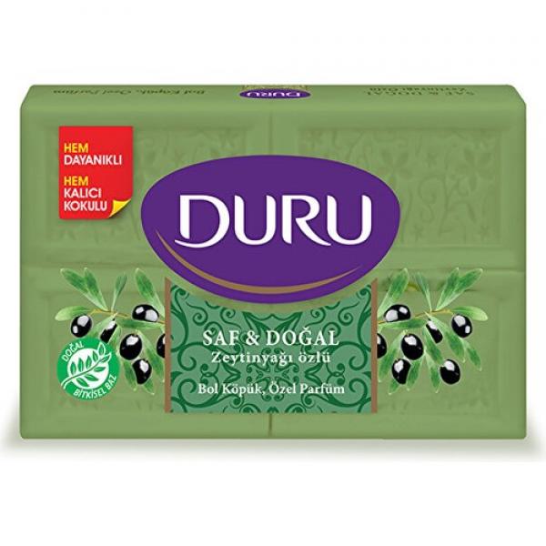 Duru Saf Doğal Kalıp Sabun Zeytinyağlı 4 X 150 Gr 600 Gr