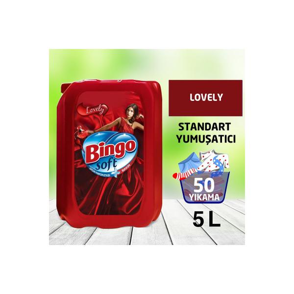 Bingo Soft Lovely Çamaşır Yumuşatıcısı 5 Lt