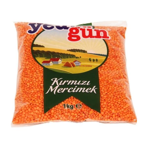 Yedigün Kırmızı Mercimek Top 1 Kg