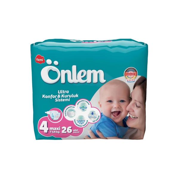 Önlem Bebek Bezi İkiz Maxi 7 - 14 Kg 26 Adet