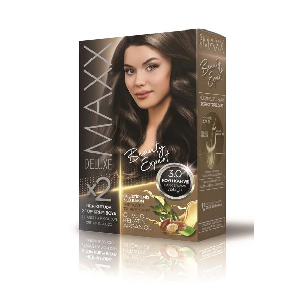 Maxx Deluxe Saç Boyası 3.0 Koyu Kahve