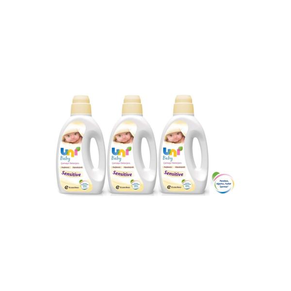 Uni Baby Sıvı Çamaşır Deterjanı 1800Ml 3 Lü Set Sensitive